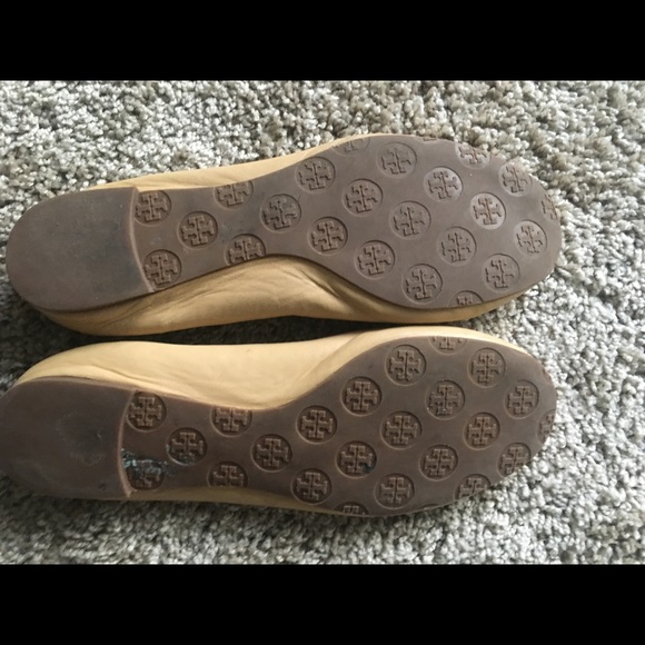 Tory Burch Reva Flats Beige Size 11 - Picture 2 of 4